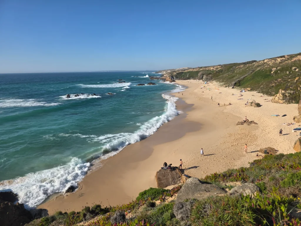 Chilling out on top of a cliff
